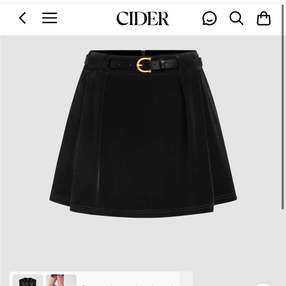 Brand New Velvet Skirt - Picture 1 of 3